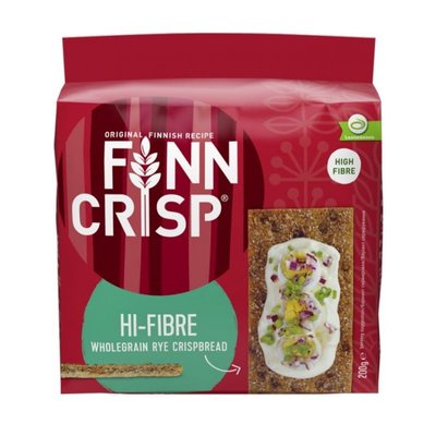 Хлебцы Finn Crisp Hi-Fibre ржаные с отрубями 200 г 98393 фото