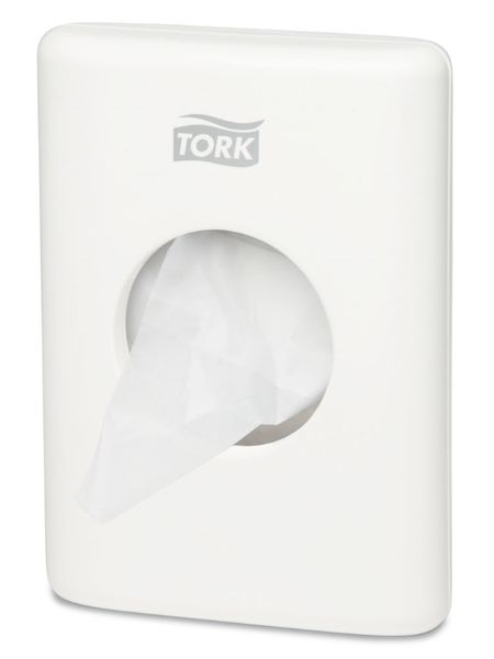 Тримач Tork для гігієнічних пакетів, білий B5 (8 шт/ящ) 566000 фото