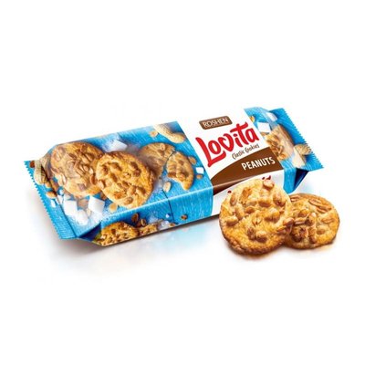 Печиво Roshen Lovita Classic з арахісом 150 г 33348 фото