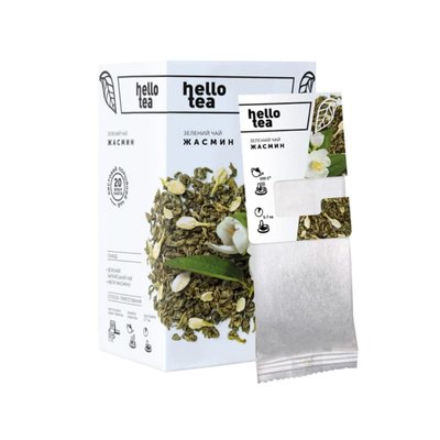 Чай зеленый Hello tea с жасмином 20 пак 50145 фото