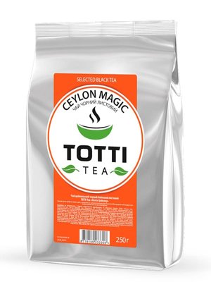 Чай чорний листовий TOTTI TEA Магія Цейлону 250 г 33308 фото