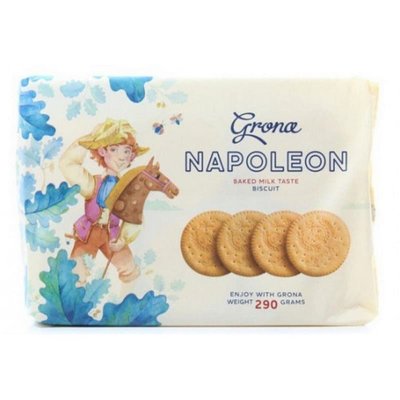 Печиво Grona Napoleon зі смаком пряженого молока 290 г 31066 фото