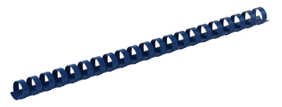 Пластиковые пружины для переплета, d 22мм, А4, 180 л., круглые, синие, по 50 шт. в упаковке BM.0507-02 фото
