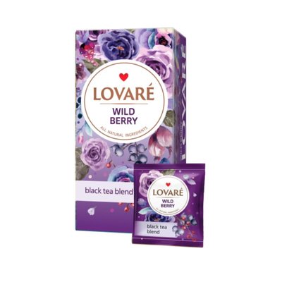 Чай ягідний Lovare «Дикі ягоди» 24 пакети 72731 фото