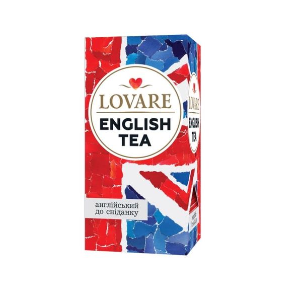 Чай чорний Lovare English tea 24 пакети 16065 фото