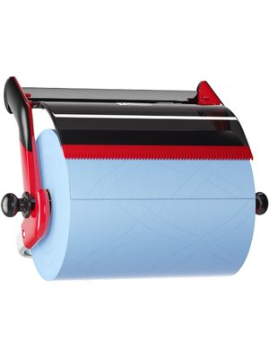 Настінний диспенсер Tork для матеріалів для протирання у рулонах, червоно-чорний 652108 фото