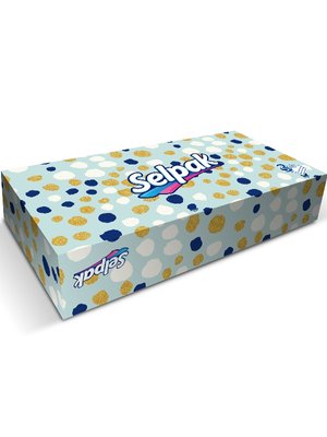 Серветки гігієнічні Selpak Міні Мікс в коробцi, 3 шари, 70 шт/упаковка (24шт/ящ) 54781 фото