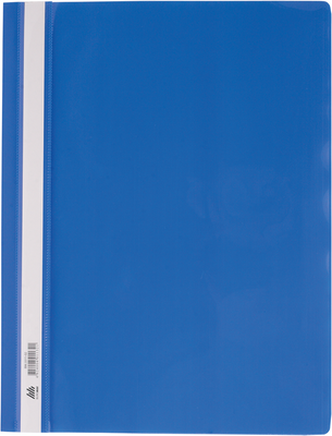 Папка-скоросшиватель с механизмом "усики", А4, 120/160 мкм, синяя BM.3311-02 фото