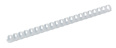 Пластиковые пружины для переплета, d 38мм, А4, 340 л., овальные, белые, по 50 шт. в упаковке BM.0511-12 фото