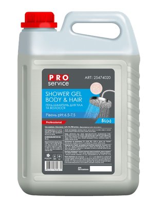 Гель-шампунь для тіла та волосся PRO service Soft, 5 л 25474020 фото