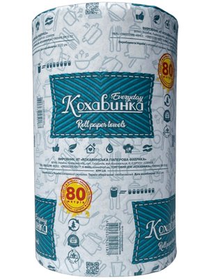 Бумажные полотенца Кохавинка, зеленые, 80 м, 6 рул/упаковка 50187 фото