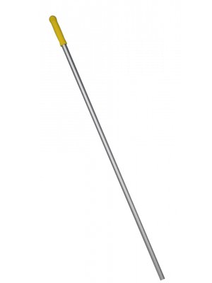 Алюмінієва рукоятка без дірки, 23.5х140 см, жовта, Standard (48 шт/ящ) 52914 фото