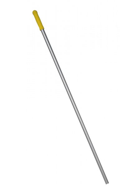 Алюмінієва рукоятка без дірки, 23.5х140 см, жовта, Standard (48 шт/ящ) 52914 фото