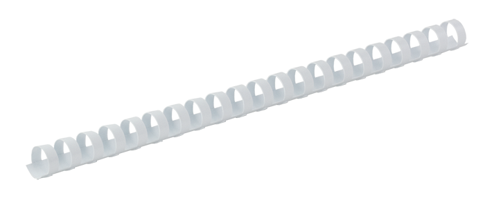 Пластиковые пружины для переплета, d 45мм, А4, 410 л., овальные, белые, по 50 шт. в упаковке BM.0512-12 фото