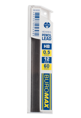 Стержни для механического карандаша, HB, 0,5 мм, 12 шт. BM.8699 фото