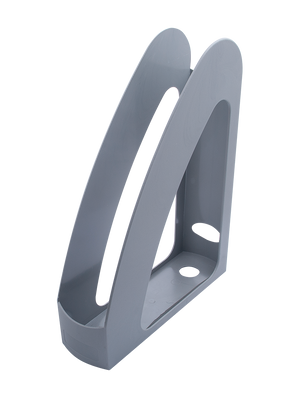 Лоток пласт. вертикальный "Радуга",передняя стенка, JOBMAX, серый 80530 фото