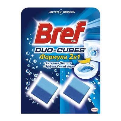 Очисний кубик для унітазу Bref Дуо-Куб (2х50 г) 100 г 97242 фото