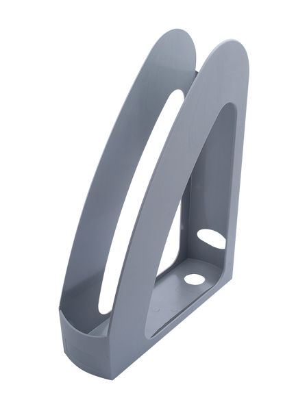 Лоток пласт. вертикальный "Радуга",передняя стенка, JOBMAX, серый 80530 фото