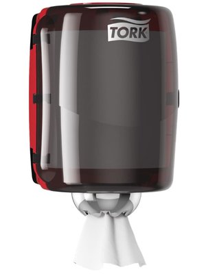 Диспенсер Tork Perfomance для материала для протирания в рулонах с центральной вытяжкой, красно-черный 659008 фото