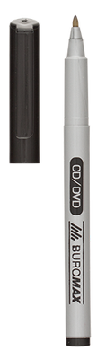 Маркер водост., черный, JOBMAX, 0,6 мм, спиртовая основа BM.8701-01 фото