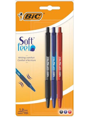 Комплект ручок кулькових "Soft Clic Grip", 3 шт в блістері bc837394 фото