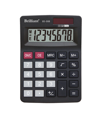 Калькулятор настільний BS-008 8 р., 2-пит BS-008 фото