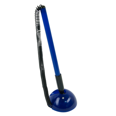 Ручка шарик. на подставке BLUE DeskPen, L2U, 0,7 мм, синие чернила BM.8141-01 фото