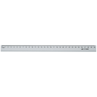 Лінійка алюмінієва, 30 см, інд.упаковка BM.5800-30 фото