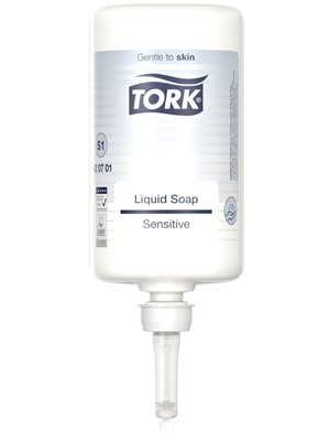 Жидкое мыло длу рук Tork Extra Mild Premium очень мягкое, без запаха и красителей, 1000 порций, 1 л 420701 фото