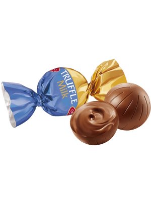 Шоколадні цукерки ABK Трюфель молочний 1 кг 07055 фото