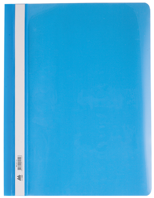 Папка-скоросшиватель с механизмом "усики", А4, 120/160 мкм, голубая BM.3311-14 фото