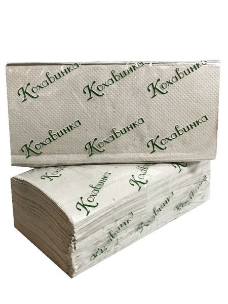Бумажные полотенца Кохавинка V-сложения, серые, 170 шт, 230*250 мм, 25 шт/упаковка 50064 фото