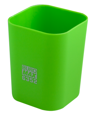 Стакан пластиковый для канц. принадлежностей, RUBBER TOUCH , светло-зеленый BM.6352-15 фото