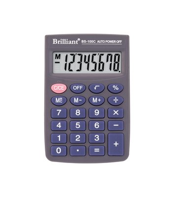 Калькулятор кишеньковий BS-100C 8р., 1-пит BS-100C фото