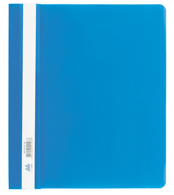 Папка-скоросшиватель с механизмом "усики", А5, 120/160 мкм, синяя BM.3312-02 фото