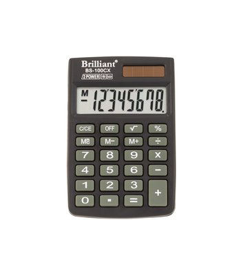 Калькулятор кишеньковий BS-100CX 8р., 2-пит BS-100CX фото