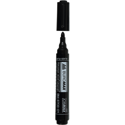 Маркер водост., черный, 2-4 мм, масляная основа BM.8703-01 фото