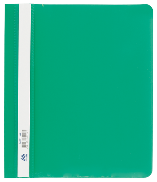 Папка-скоросшиватель с механизмом "усики", А5, 120/160 мкм, зеленая BM.3312-04 фото