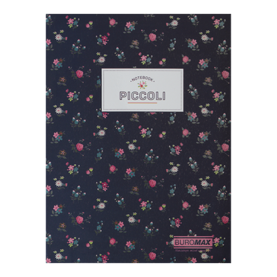 Записная книжка PICCOLI, А5, 80 л., клетка, интегральная обложка, темно-синяя BM.24522101-03 фото