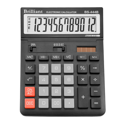 Калькулятор Brilliant BS-444В, 12 разрядов BS-444B фото
