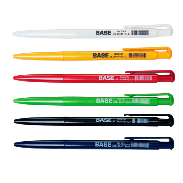 Ручка шариковая автоматическая BASE, JOBMAX, 0,7 мм, пласт.корпус, синие чернила BM.8205-01 фото