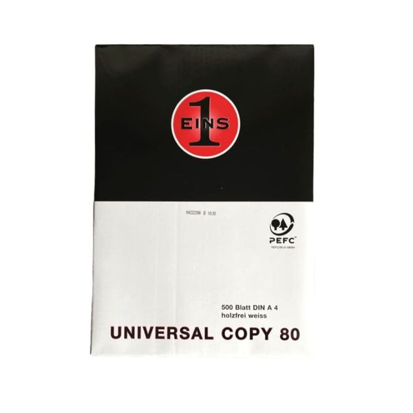 Папір офісний «EINS» Universal A4, 500 листів 59631 фото