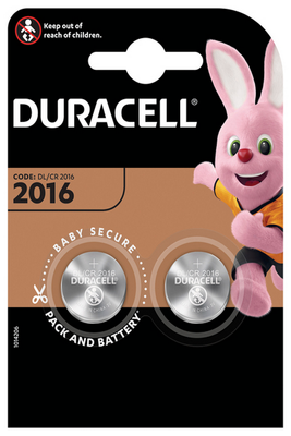 Елемент живлення (батарейка) DURACELL DL2016 DSN 2 шт. s.5010969 фото