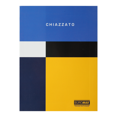 Записна книжка CHIAZZATO, А5, 80 арк., клітинка, інтегральна обкладинка, синя BM.24522102-02 фото