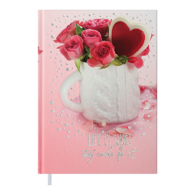 Ежедневник недатированный ROMANTIC, A5, розовый BM.2040-10 фото
