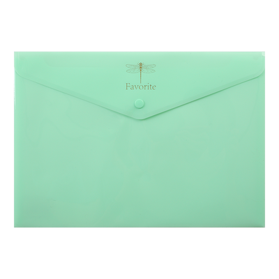 Папка-конверт на кнопке FAVOURITE, PASTEL, A4, мятная BM.3953-38 фото