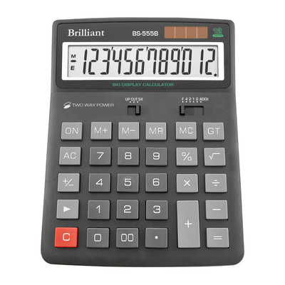 Калькулятор Brilliant BS-555, 12 разрядов BS-555 фото