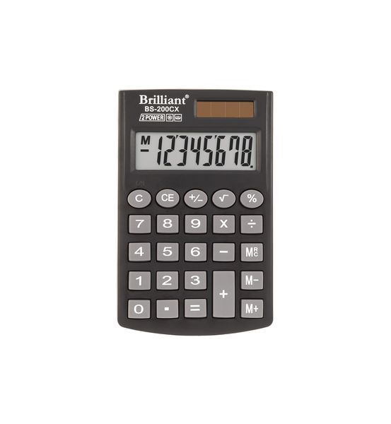 Калькулятор кишеньковий Brilliant BS-200CХ, 8 розрядів BS-200CX фото