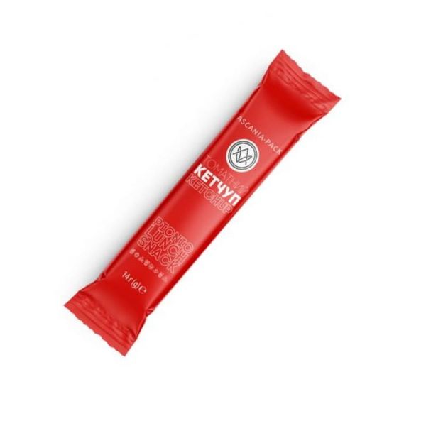 Соус-стік Асканія кетчуп Томатний, упаковка 90 шт по 12 г 40310 фото
