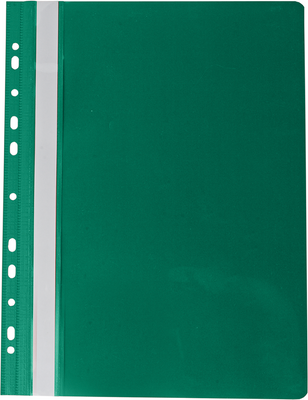 Папка-скоросшиватель с механизмом "усики" PROFESSIONAL, А4, 150/180 мкм, с перфорацией, зеленая BM.3331-04 фото